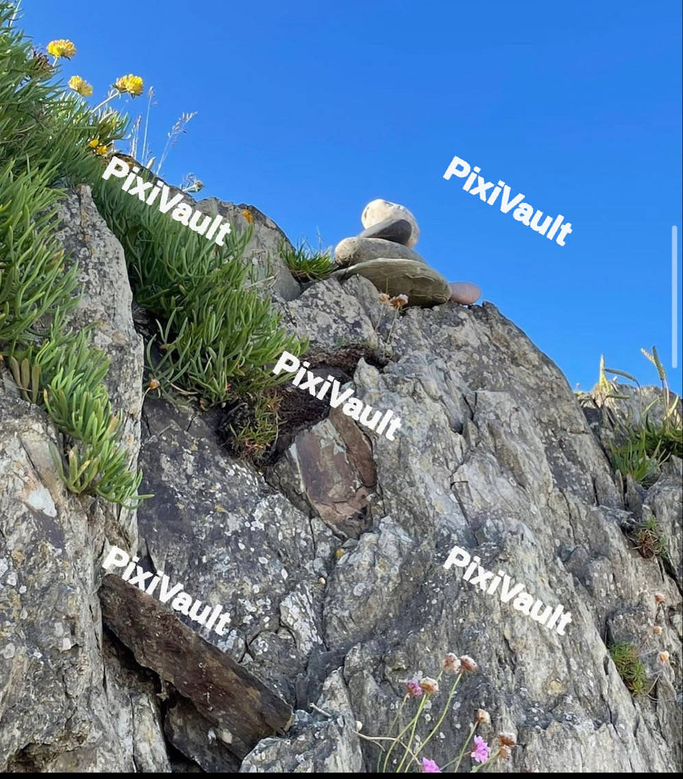 Edge Of Cliff With Rock Formation